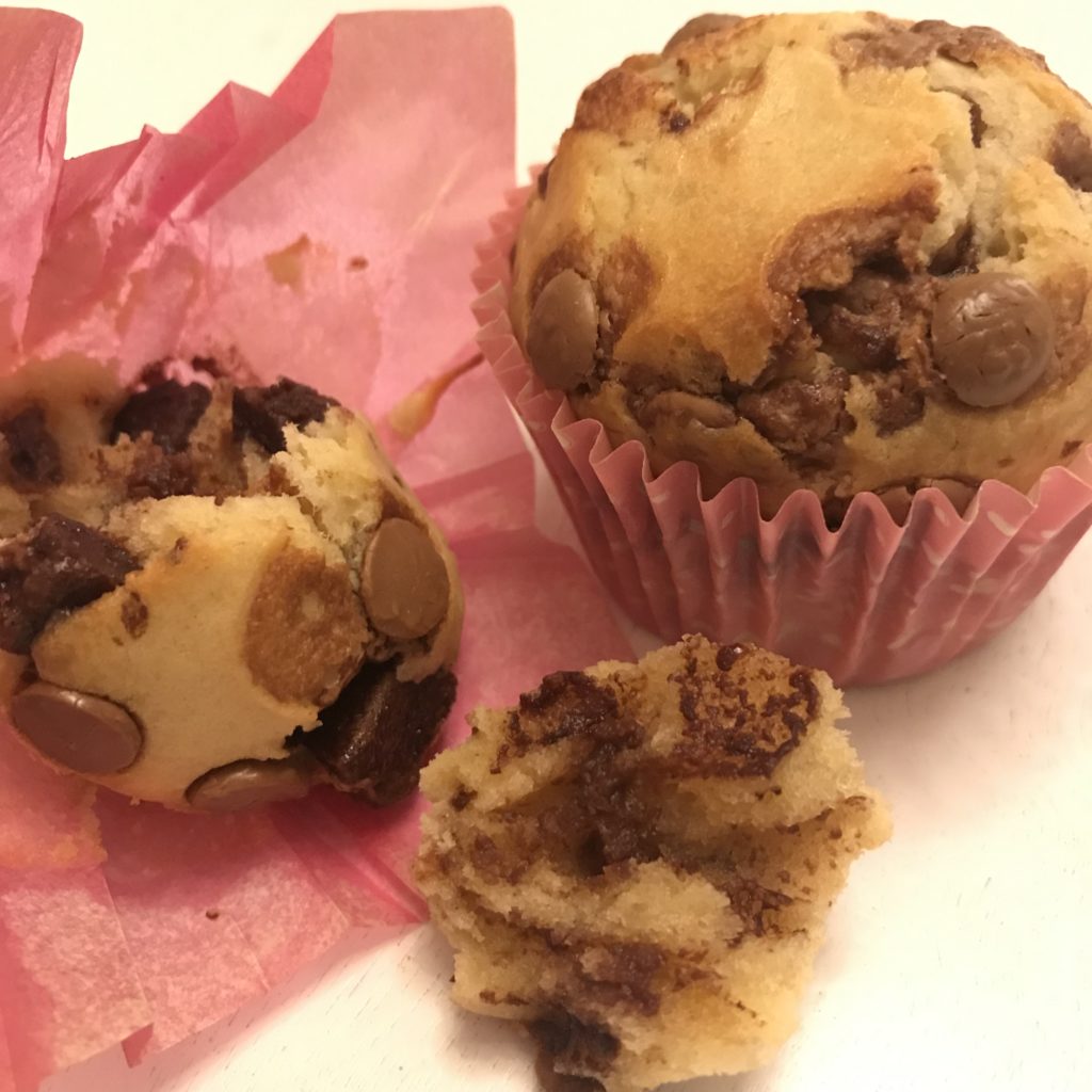 Chocolate chop muffins