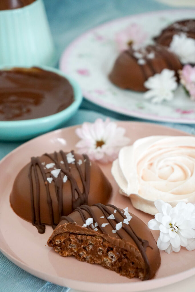 Chokladpuckar med krisp